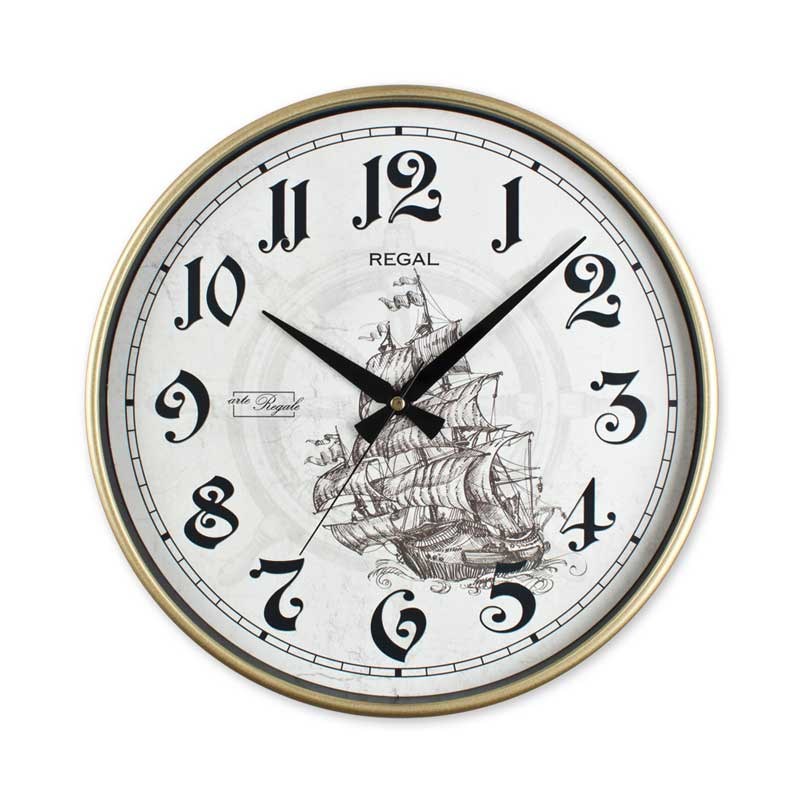 0638 B3 Gemi Desenli Duvar Saati - Regal Saat