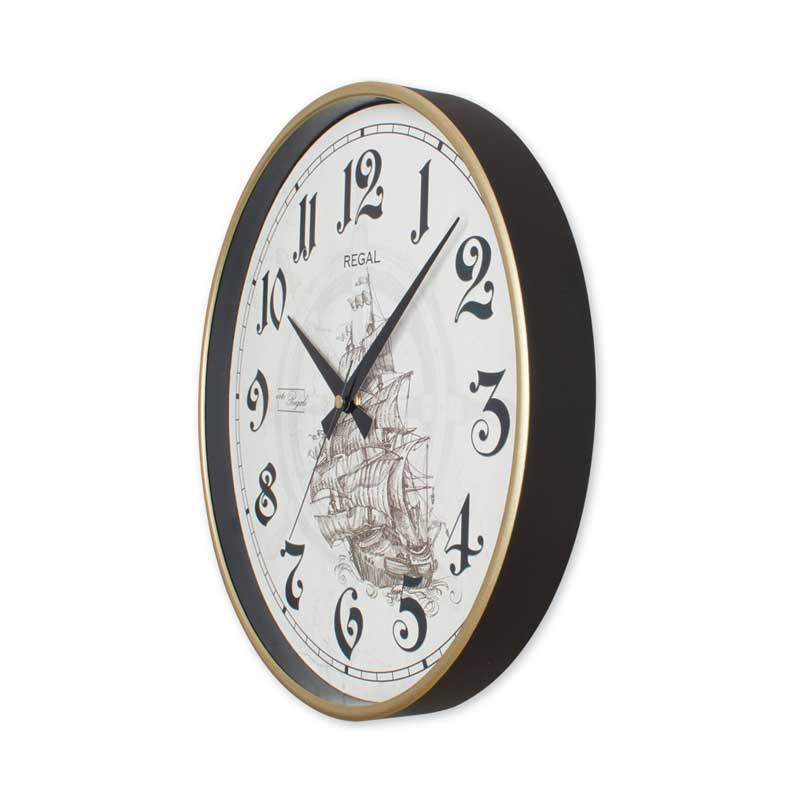 0638 B3 Gemi Desenli Duvar Saati - Regal Saat