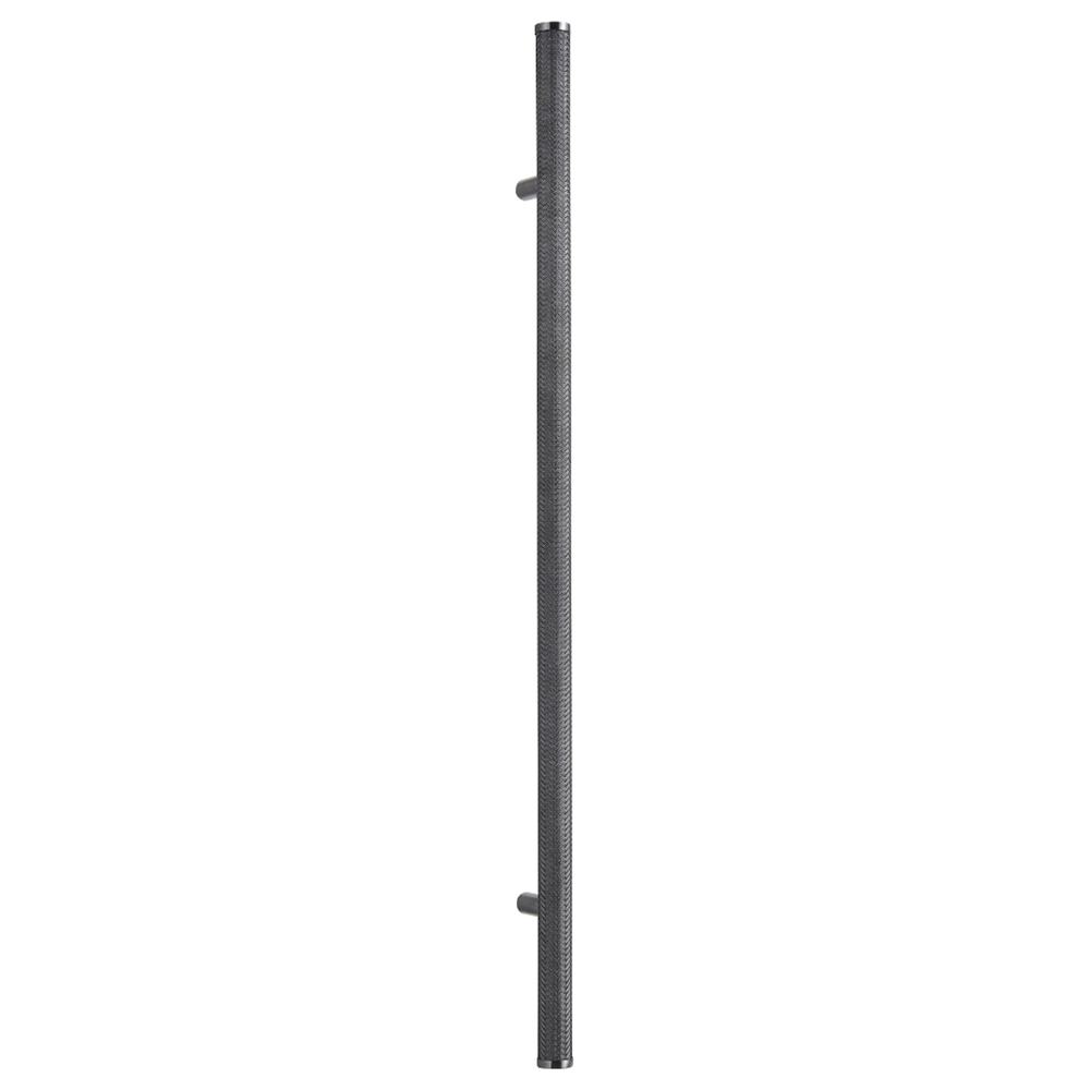 2'li Set Paslanmaz Çelik Örme Çekme Kol PVD Kaplama Siyah 180 cm - Vivarel