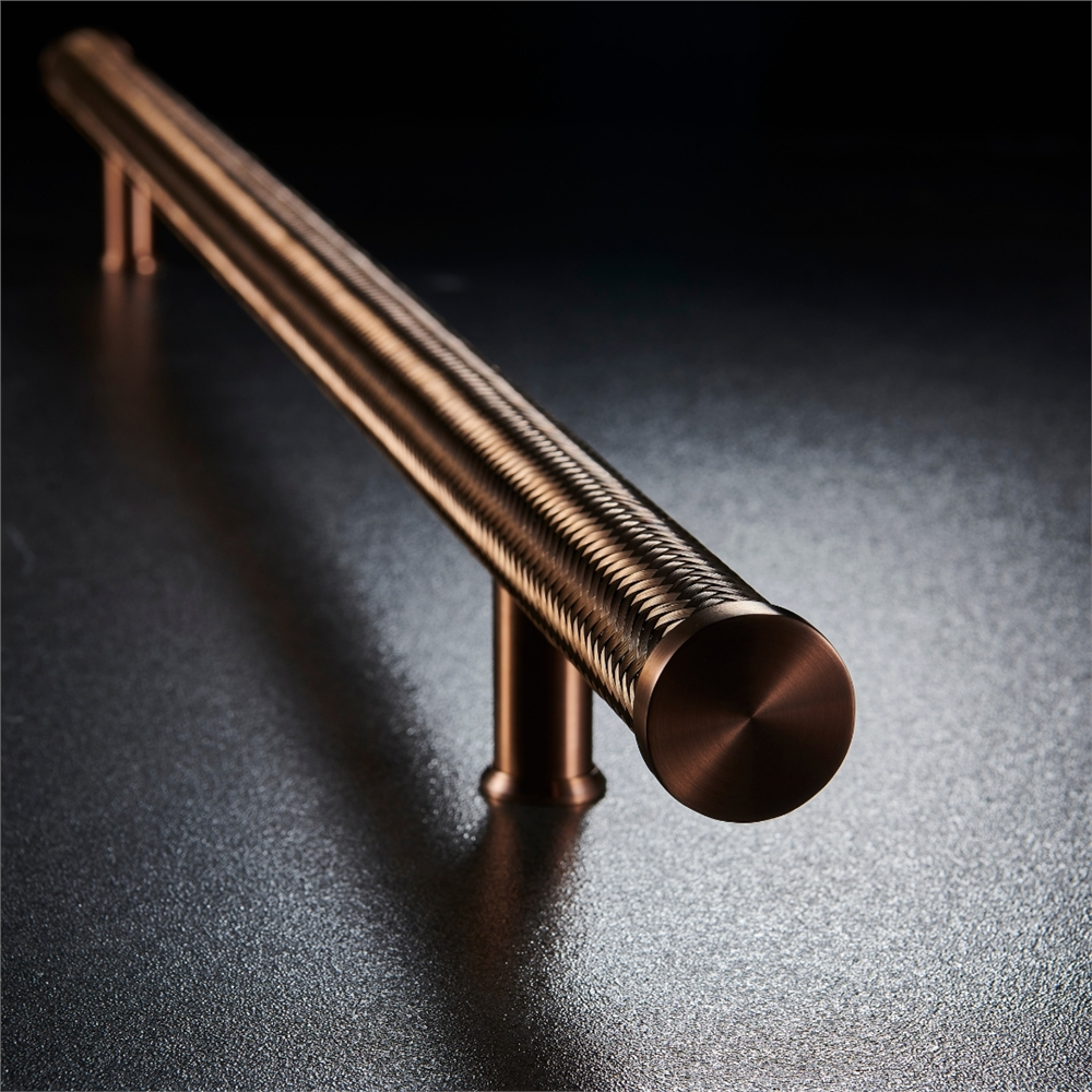 2'li Set Paslanmaz Çelik Örme Çekme Kol Rose Gold 100 cm - Vivarel