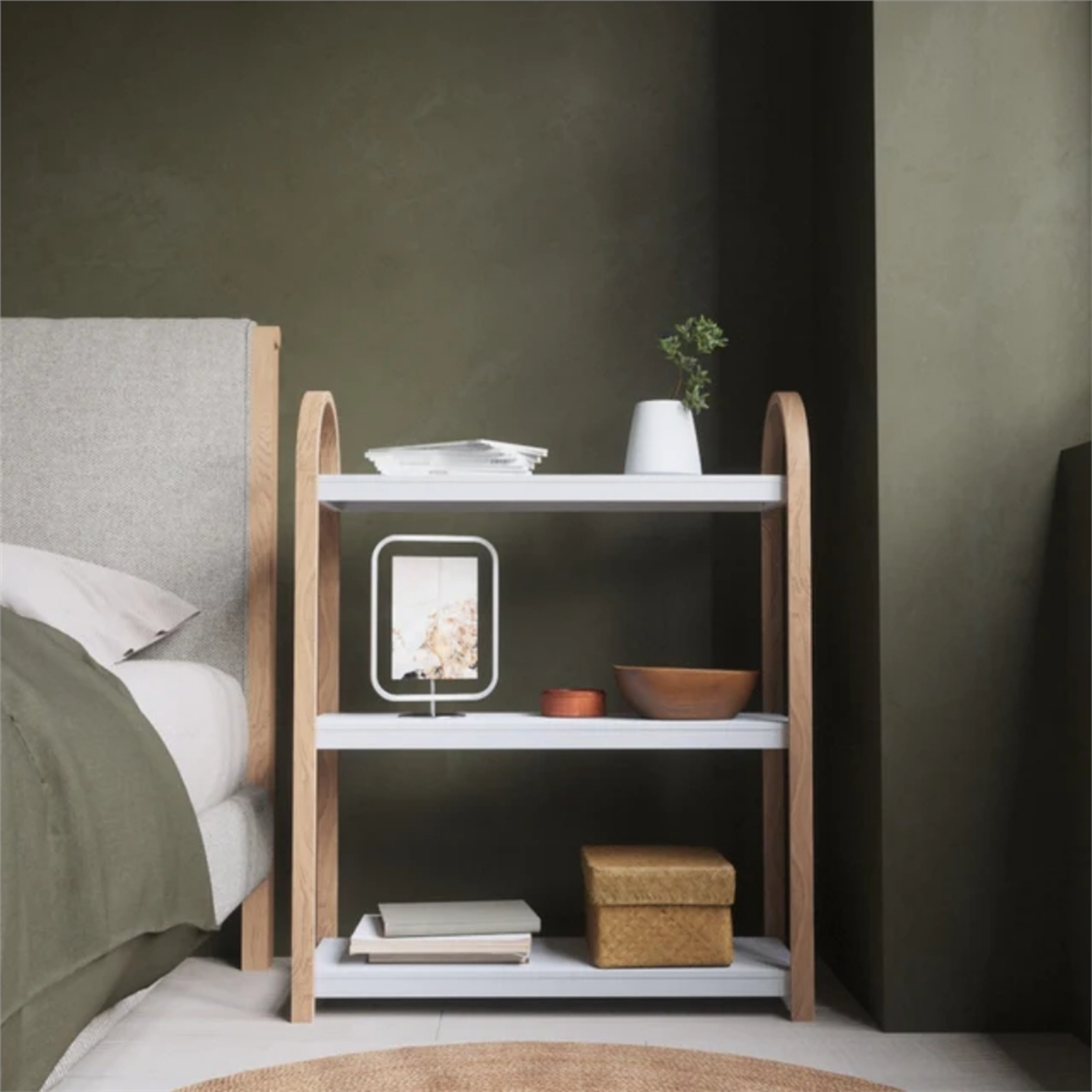 Bellwood 3 Katlı Raf Beyaz/Doğal Renk 90x72 cm - Umbra