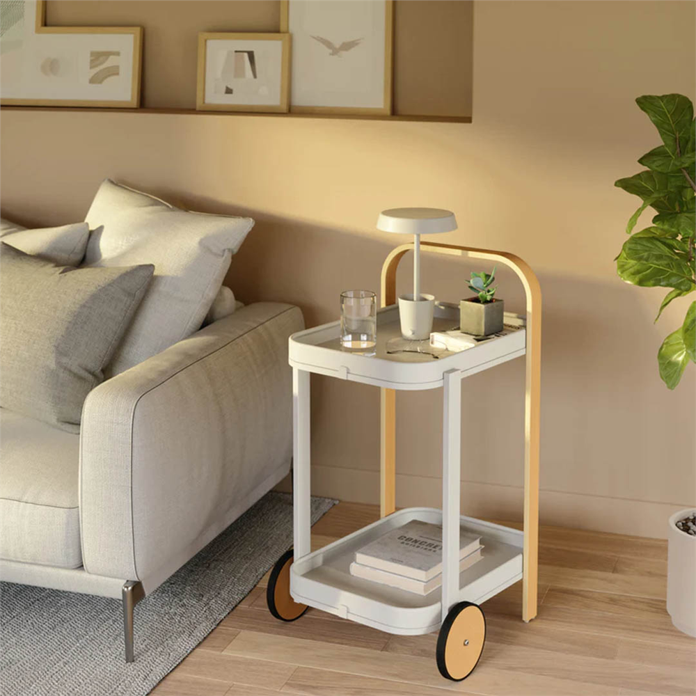 Bellwood Beyaz Servis Arabası - Umbra