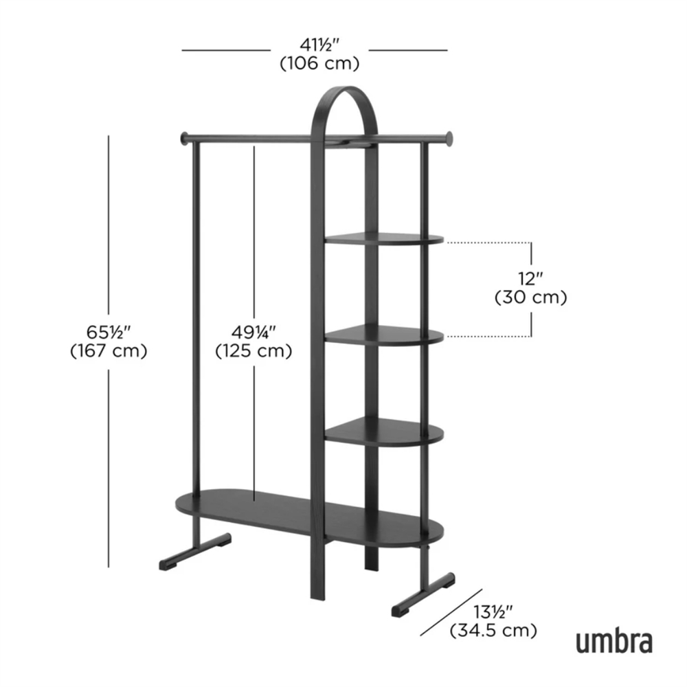 Bellwood Elbise Rafı Geceyarısı Siyahı - Umbra