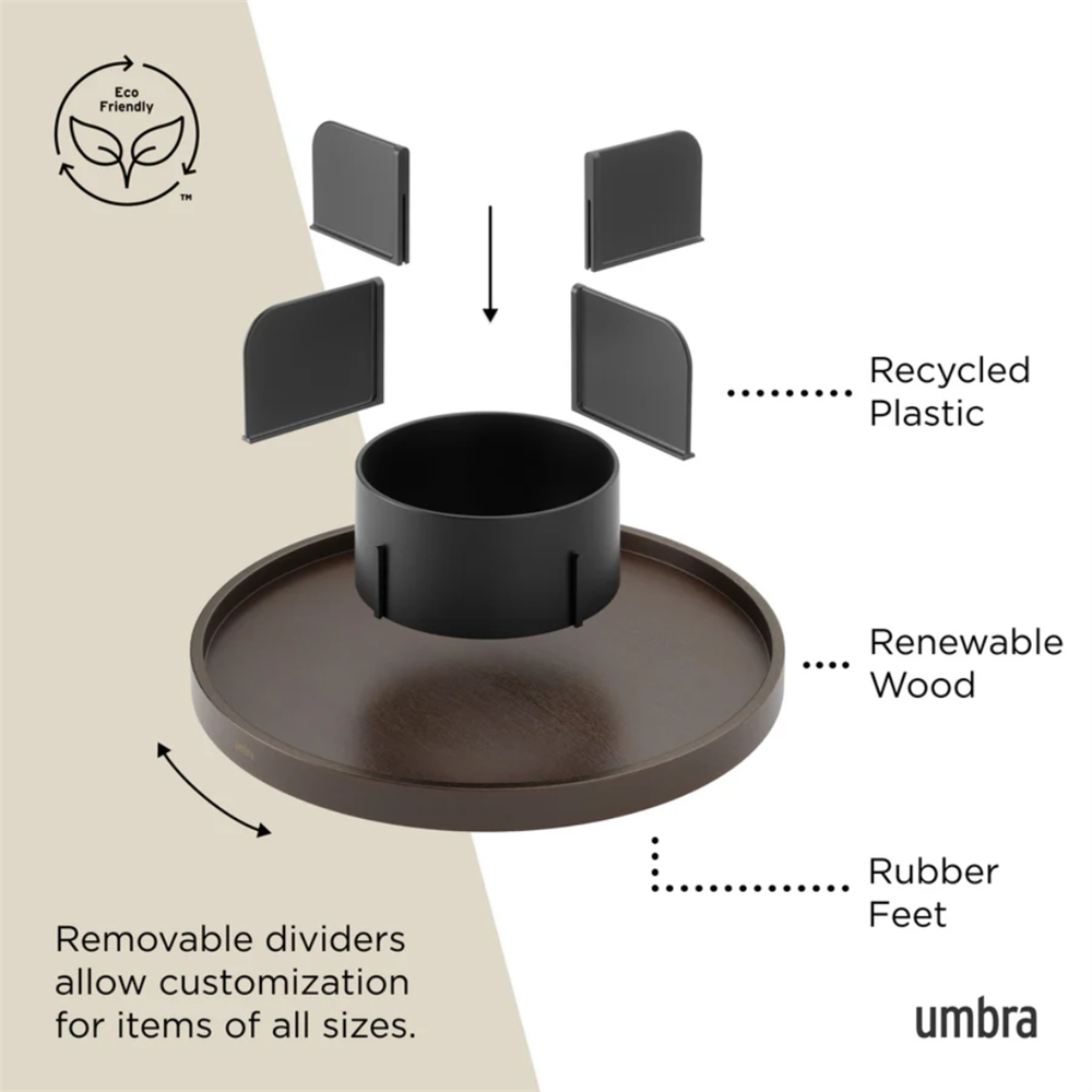 Bellwood Tembel Susan Siyah/Ceviz Renk - Umbra