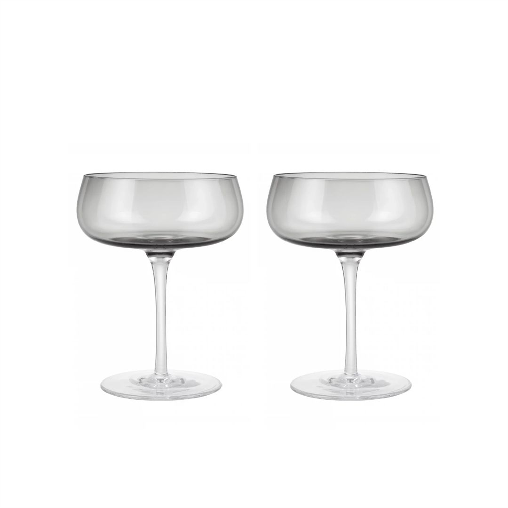 BELO 2'li Şampanya Kasesi Seti Füme Renk - 200 ml - Blomus