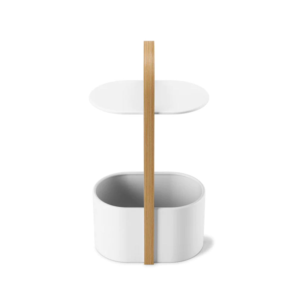 Belwood Beyaz Yan Sehpa 30 x 28 x 72 cm - Umbra