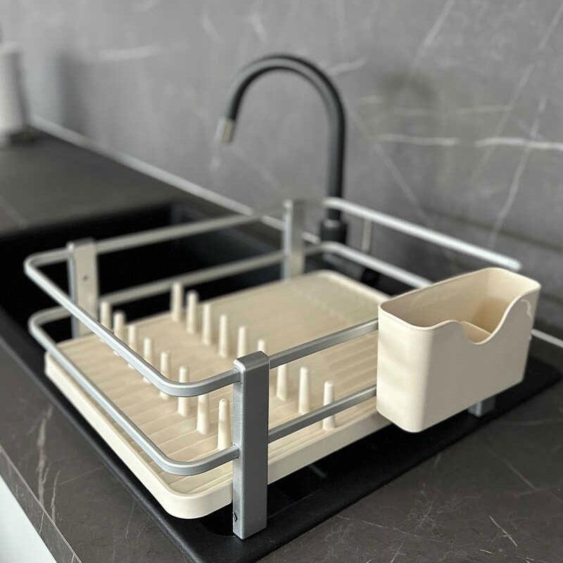 Blanca Paslanmaz Alüminyum Bulaşıklık Bej - 8-tabak-alan-kompakt-bulasiklik-mutfak