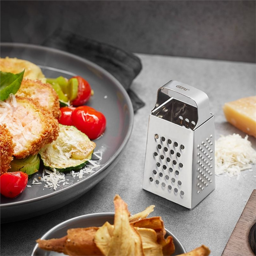 Cubı Mini Dört Yönlü Rende Paslanmaz Çelik 7,5 Cm - Gefu