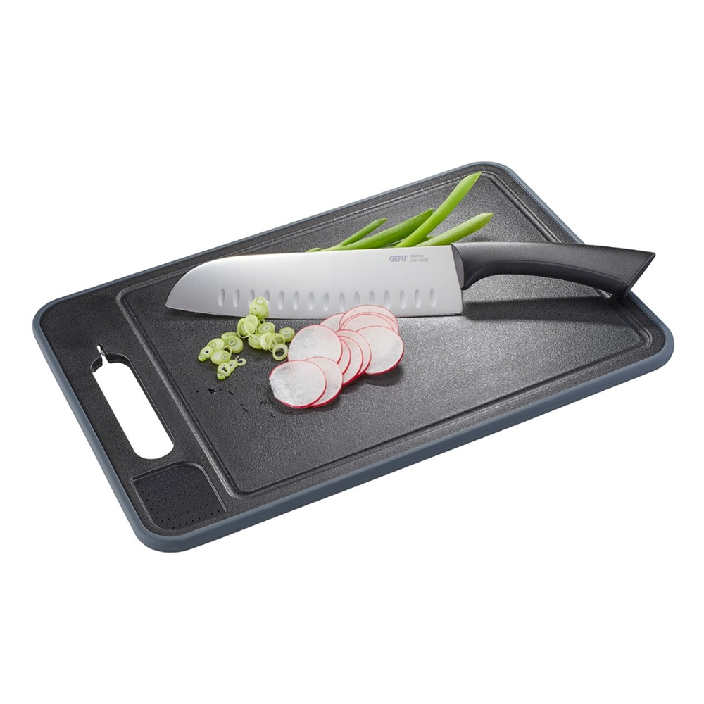 Cut Pro Buz Çözme Ve Kesme Tahtası Siyah Renk 36,5x25x1 cm - Gefu