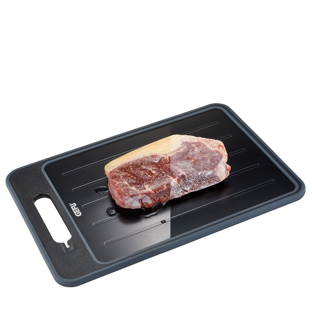 Cut Pro Buz Çözme Ve Kesme Tahtası Siyah Renk 36,5x25x1 cm - Gefu