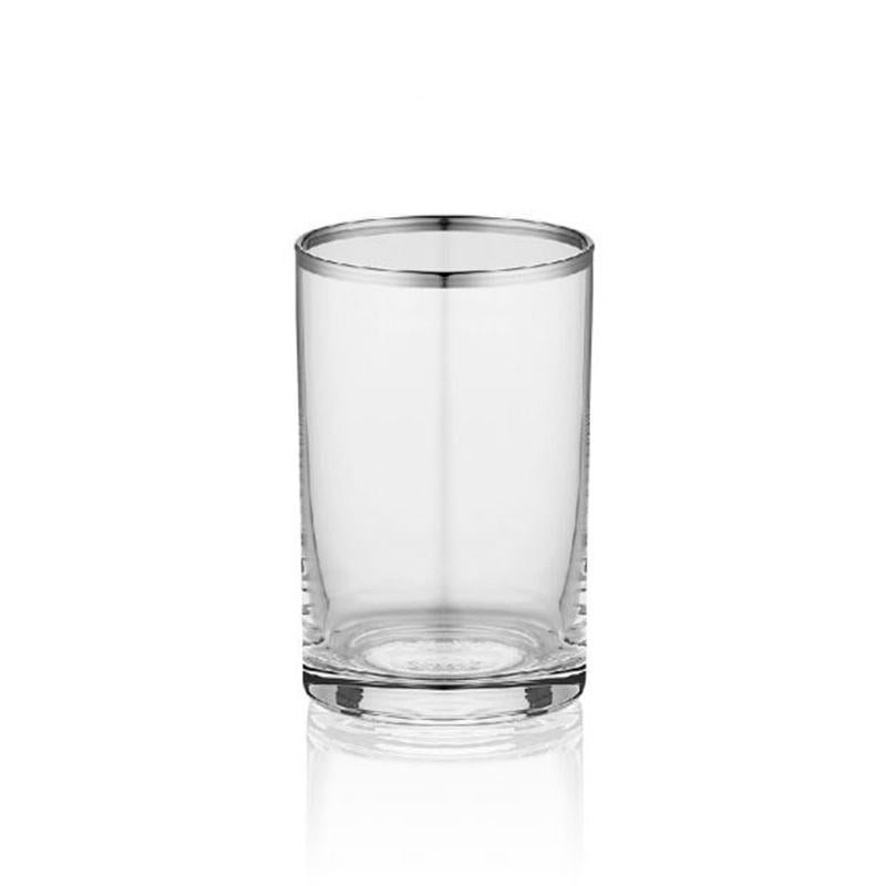 Decorium 6 lı Kahve Su Bardağı 3 mm Platin