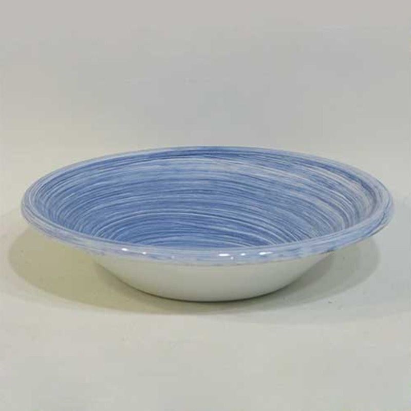 Dekoratif Desenli Emaye Kase 17 cm Mavi