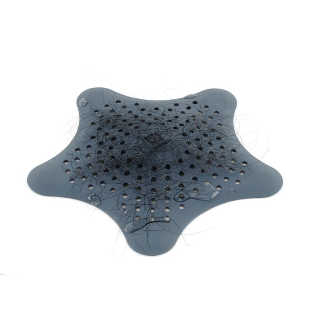 Denizyıldızı Saç Yakalayıcı/Banyo Gider Filtresi Gri Mavi Çap:15 cm - Umbra
