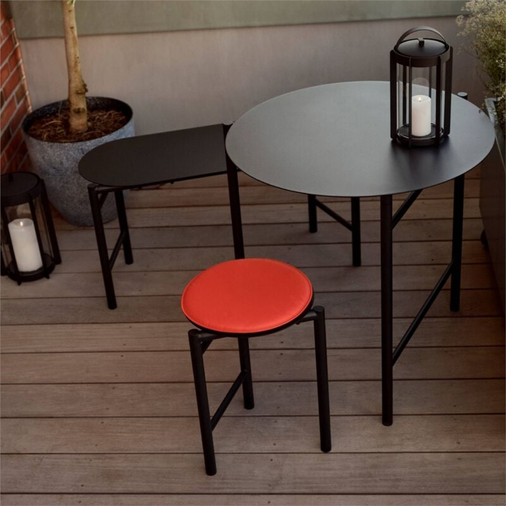 Disc Bench Siyah Çelik 90x33x45 cm - Zone Denmark