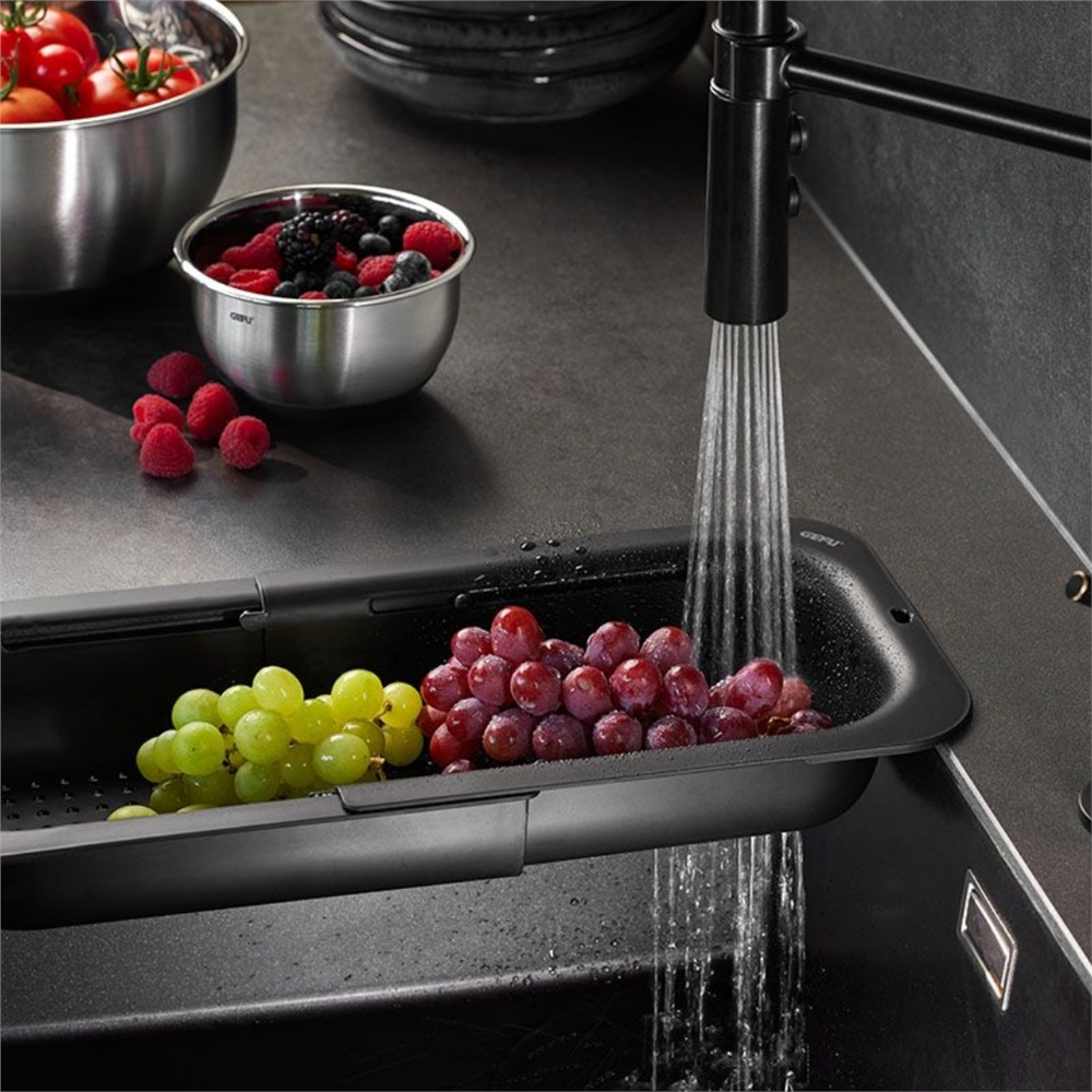 Drenare Siyah Lavabo Süzgeci 34 İle 47 cm Arası Değişen Uzunluk - Gefu