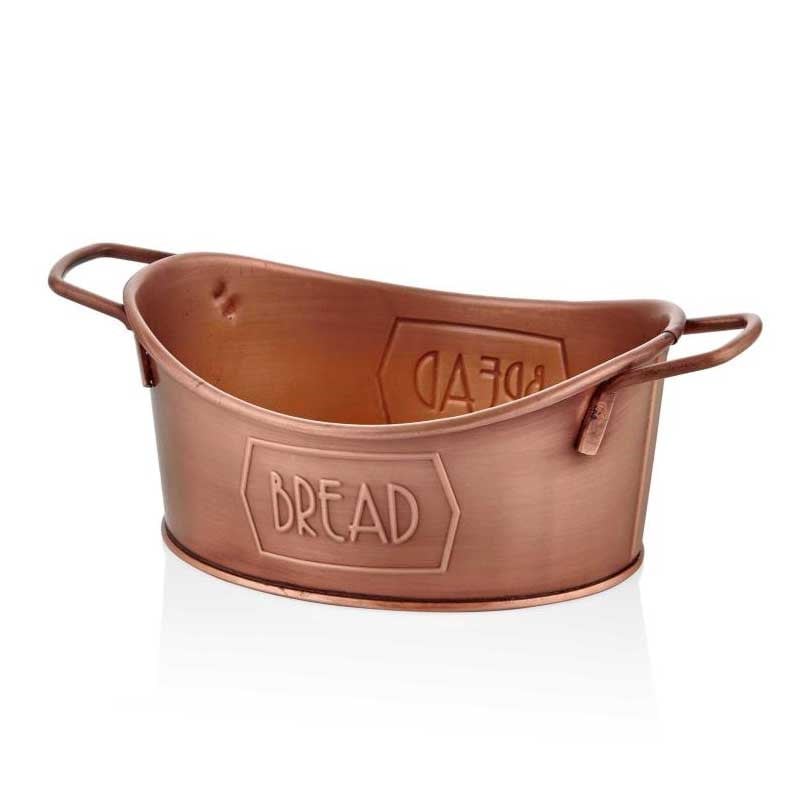 Ekmek Servisi 23 x 14 cm Bakır - The Mia