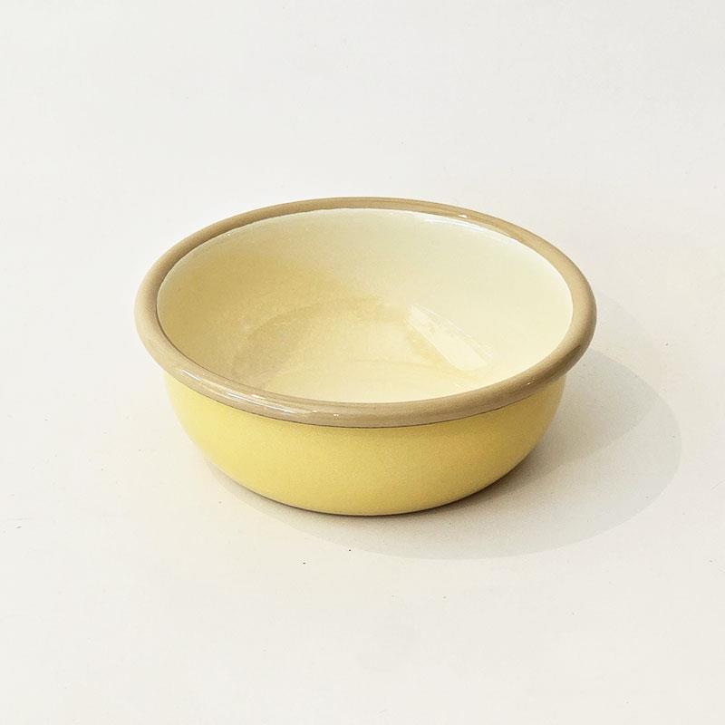 Emaye 12 cm Kase Sarı Kordon Bej - Emayeci