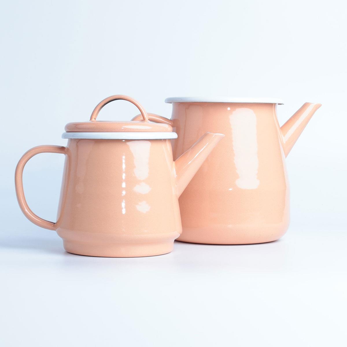 Emaye Çaydanlık Yavruağzı - çelik-sac-emaye-demlik-çay-keyfi-otantik