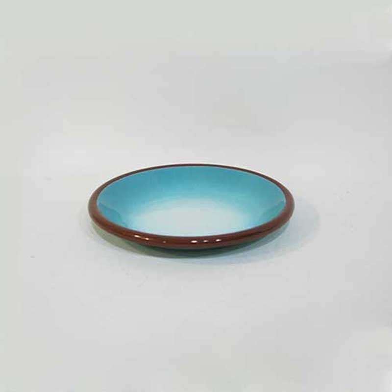 Emaye Degrade Turkuaz Tabak 12 cm