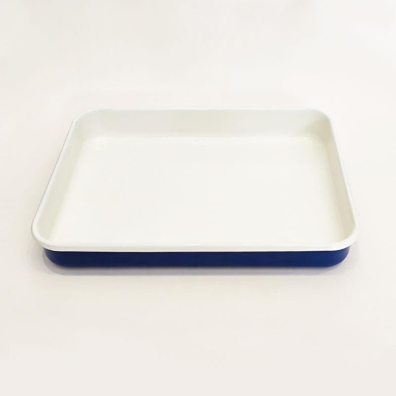 Emaye Dikdörtgen Fırın Tepsisi Kobalt 25x35x5 cm - Emayeci