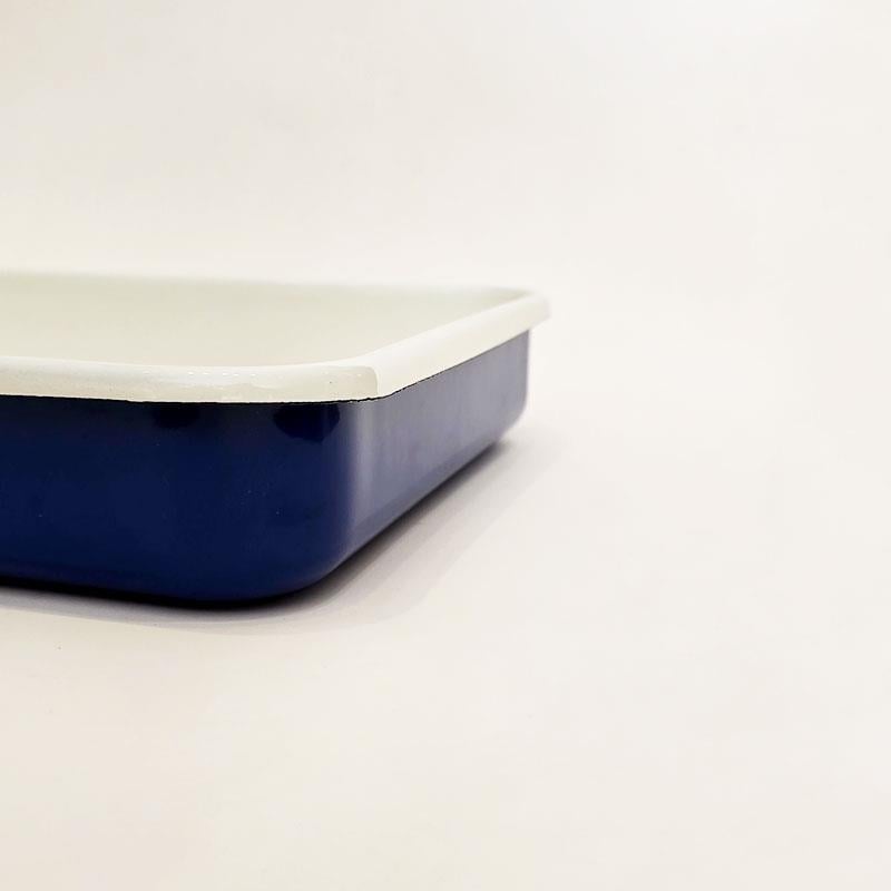Emaye Dikdörtgen Fırın Tepsisi Kobalt 25x35x5 cm - Emayeci