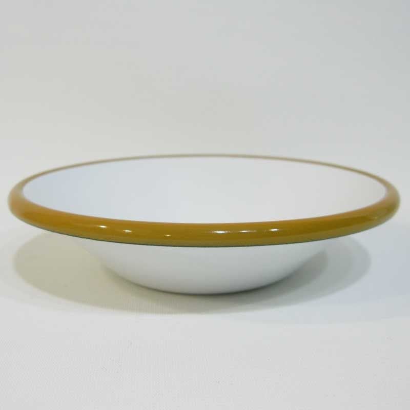 Emaye Kase 17 cm Oksit Sarı