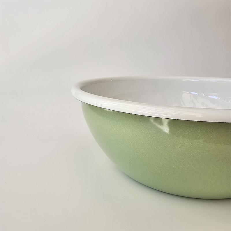 Emaye Kase 26 cm Nil Yeşili - Emayeci