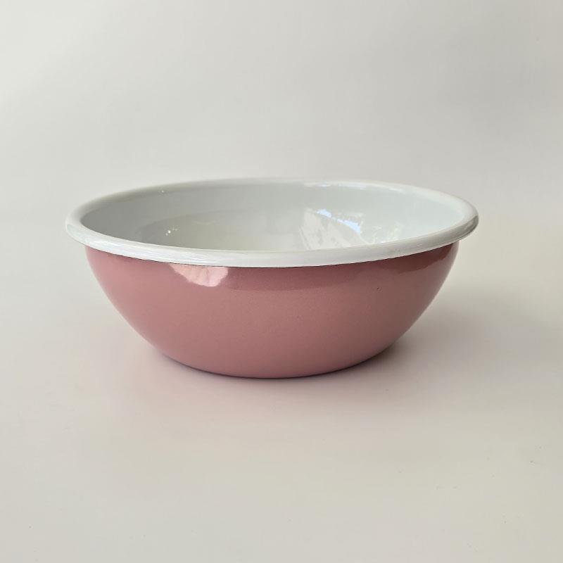 Emaye Kase 26 cm Pembe - Emayeci
