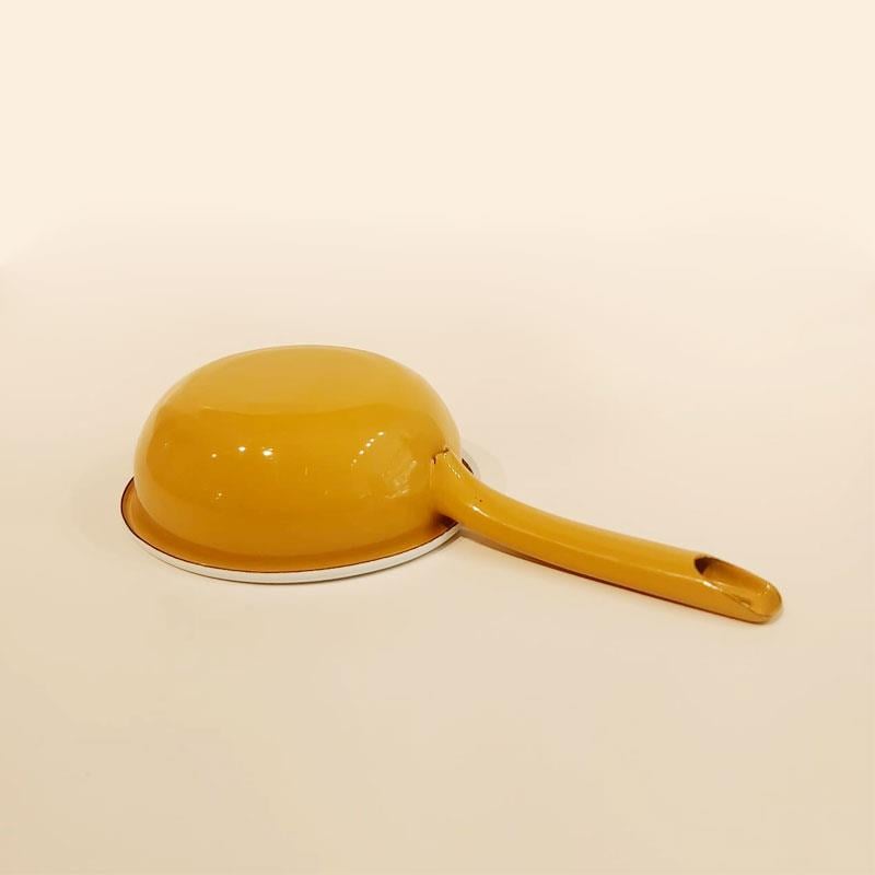 Emaye Kaserol 14 cm Oksit Sarı - Emayeci