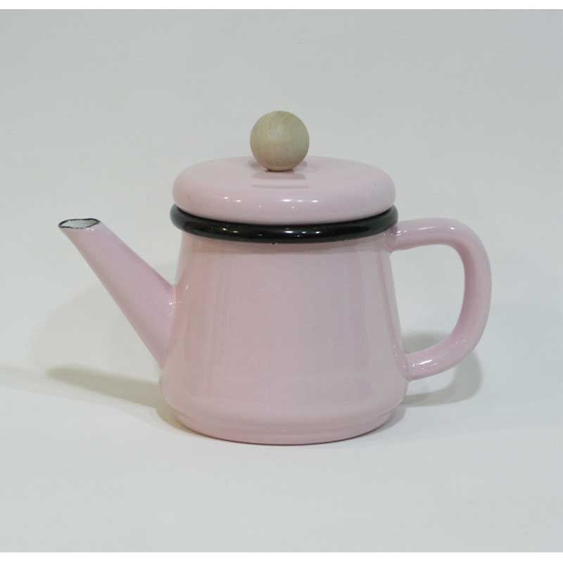 Emaye Konik Demlik Pembe 500 cc