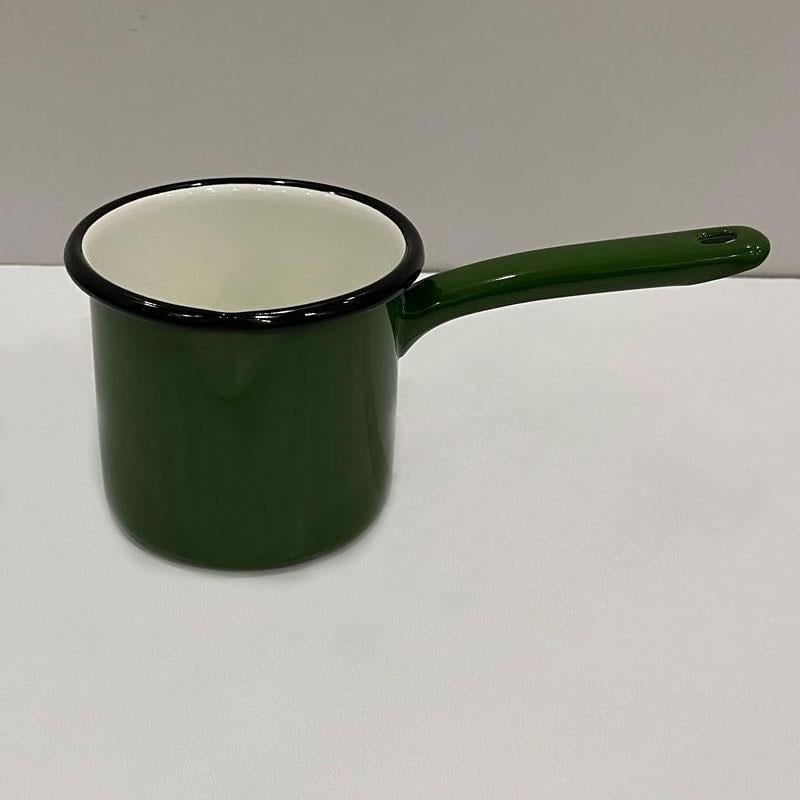 Emaye Metal Saplı Sütlük Yeşil - Emayeci