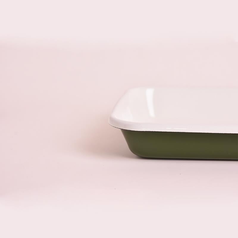 Emaye Meze Tabağı A. Yeşil 26 cm - Emayeci