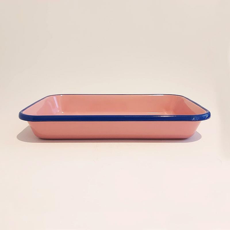 Emaye Meze Tabağı G.Kurusu Kobalt 27 x 19 cm - Emayeci