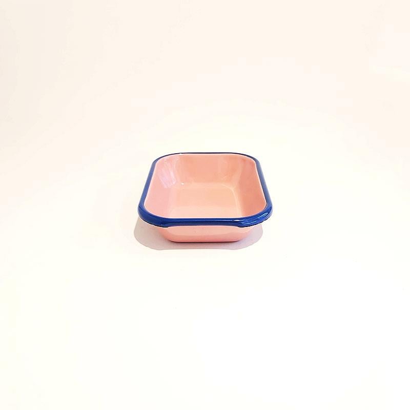 Emaye Meze Tabağı G. Kurusu Kobalt 17 x 12 cm - Emayeci