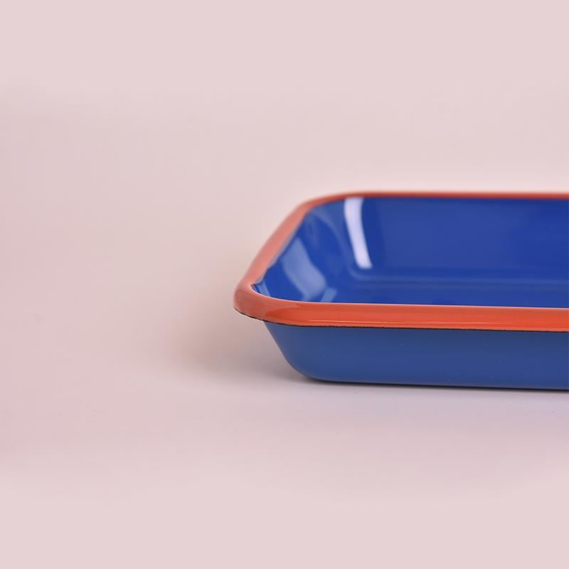 Emaye Meze Tabağı Kobalt 26 cm - Emayeci