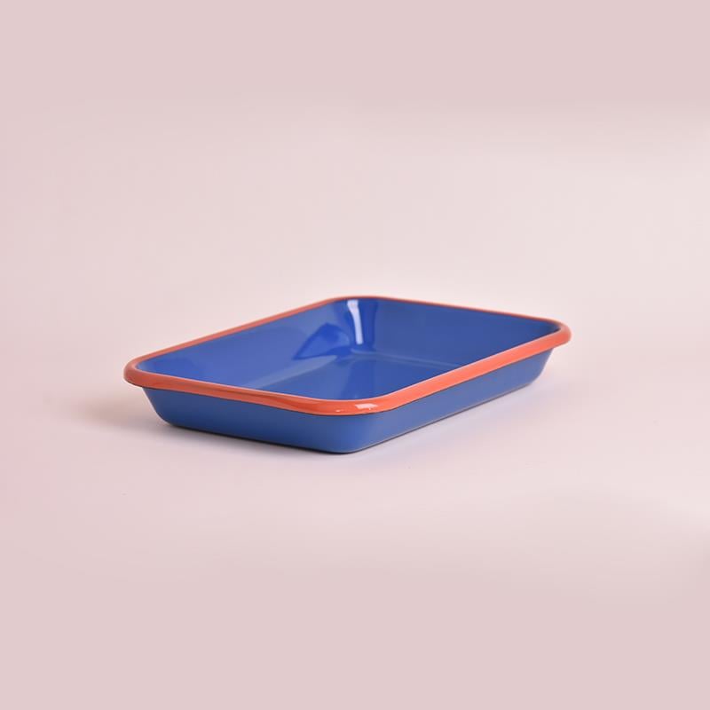 Emaye Meze Tabağı Kobalt 26 cm - Emayeci