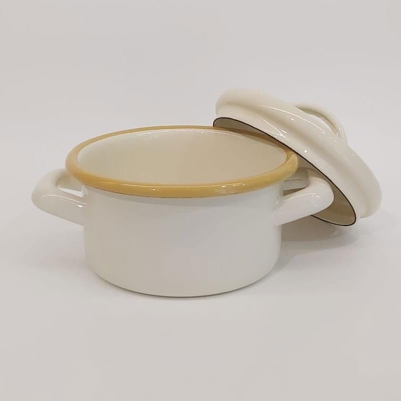 Emaye Mini Tencere 12 cm Bal - Emayeci