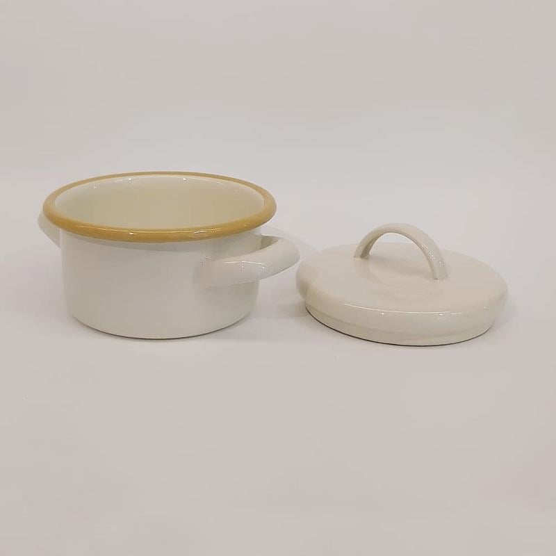 Emaye Mini Tencere 12 cm Bal - Emayeci