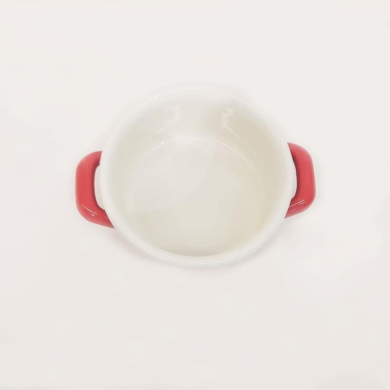 Emaye Mini Tencere 12 cm Kırmızı - Emayeci