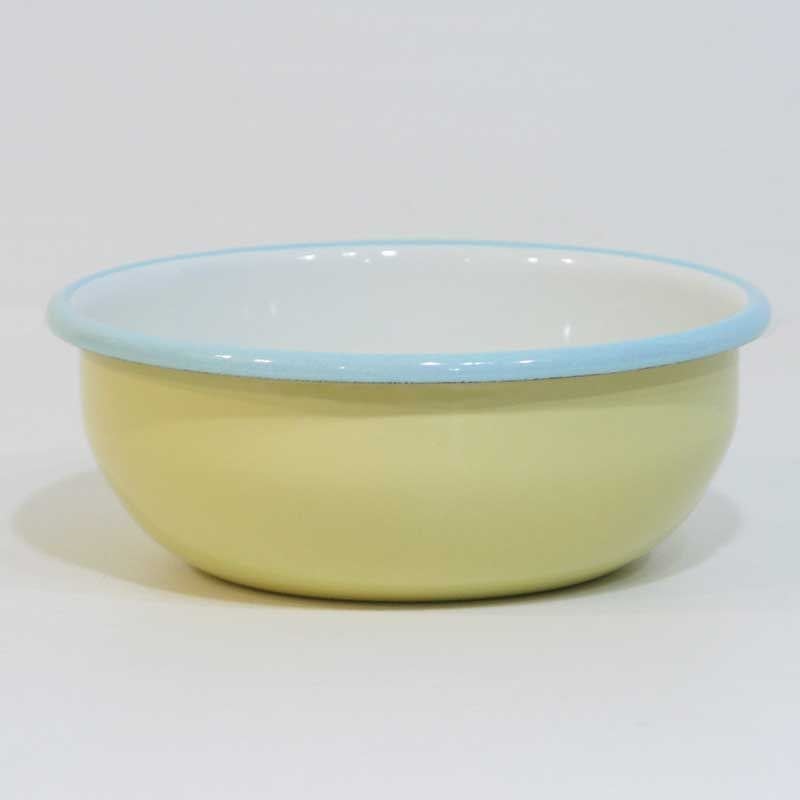 Emaye Renkli Kase 14 cm Sarı