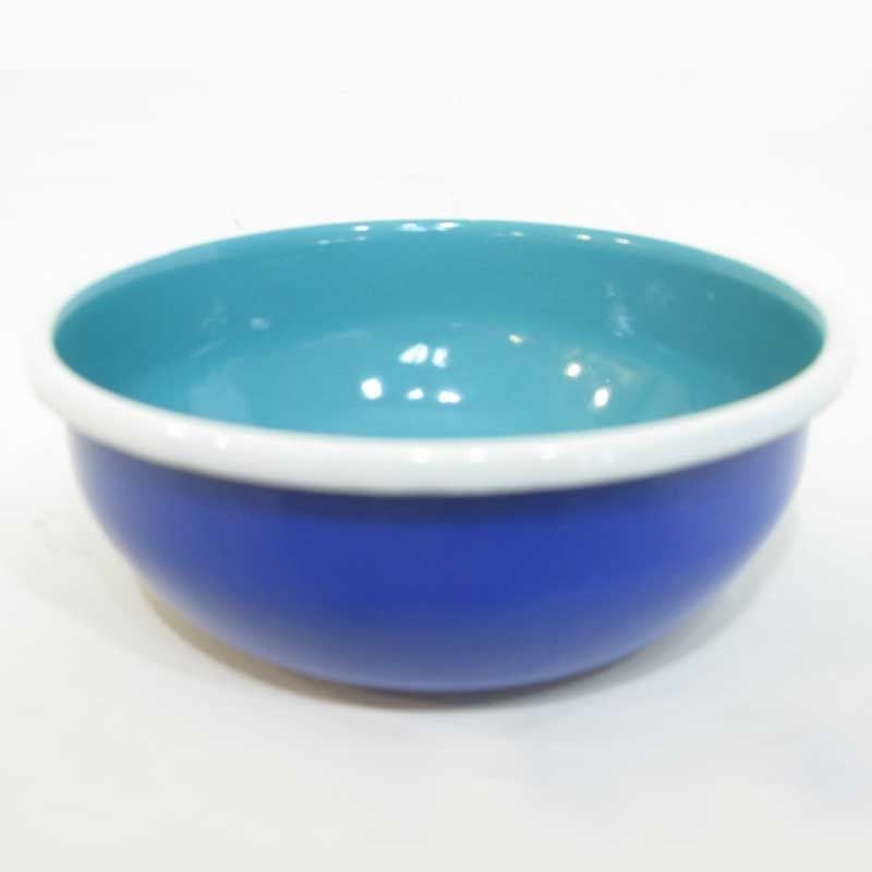 Emaye Renkli Kase 16 cm Lacivert