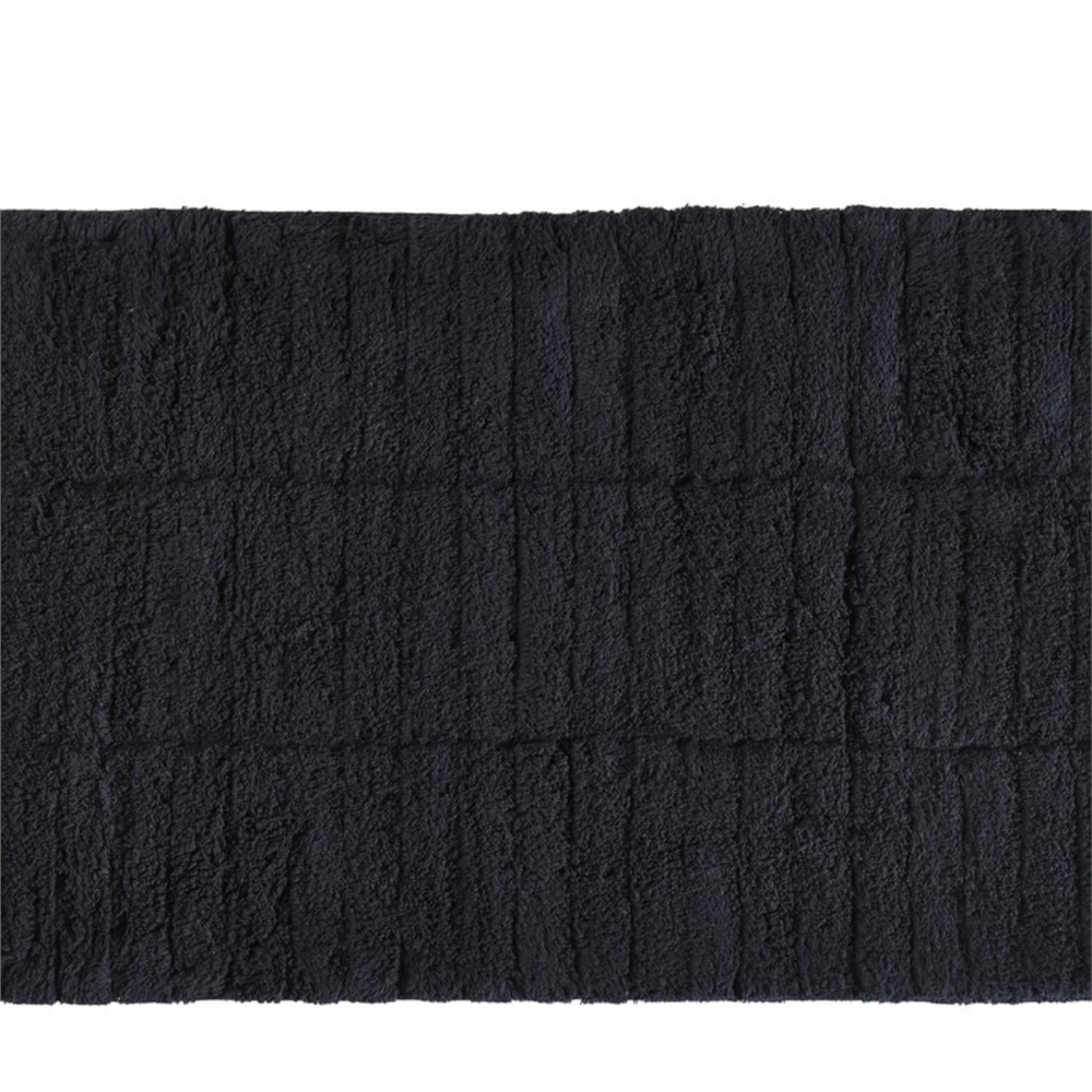 Fayans Banyo Paspası Siyah %100 Pamuk 50x80 cm - Zone Denmark