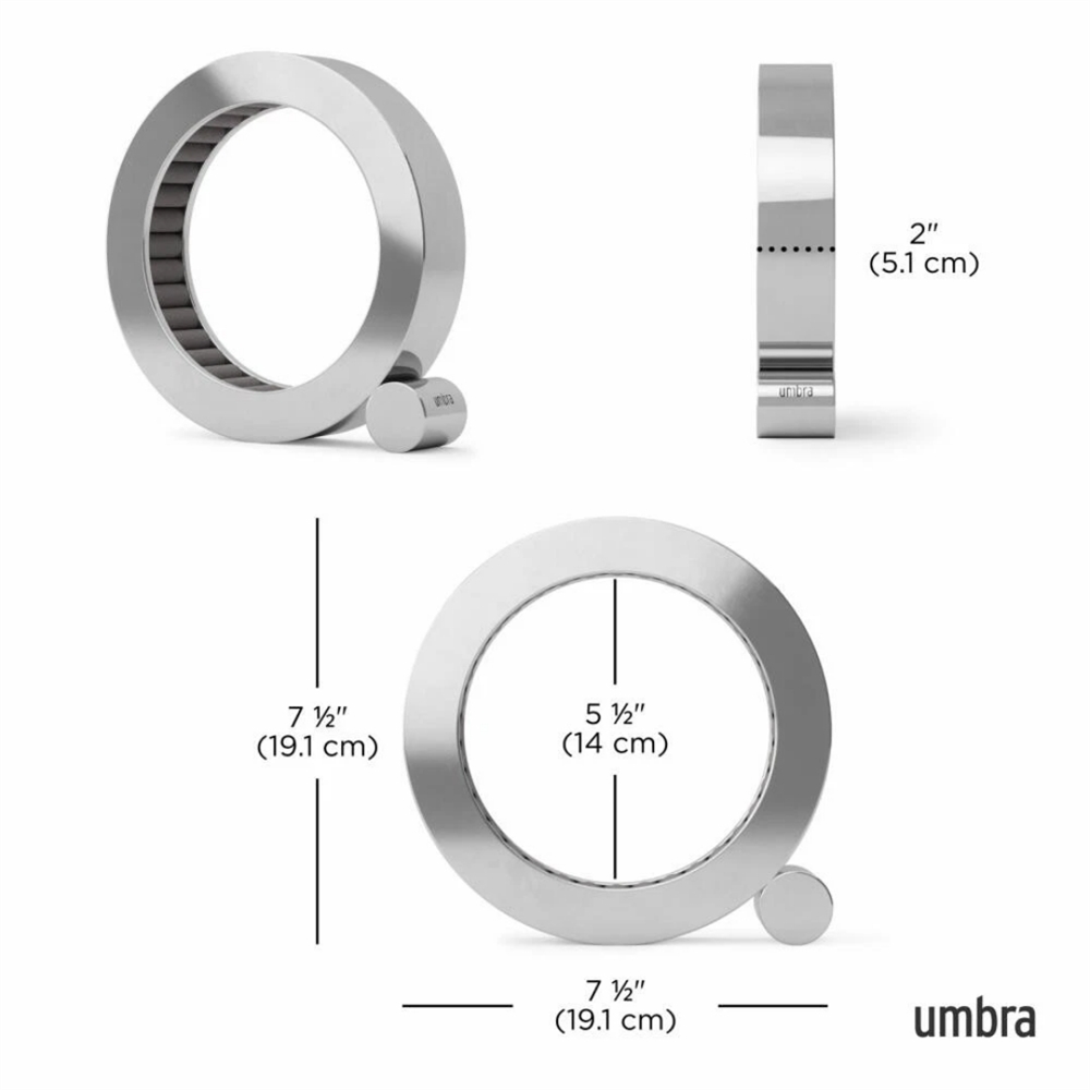 Ferris Mücevher Düzenleyici Metal Krom Çap: 19 cm - Umbra