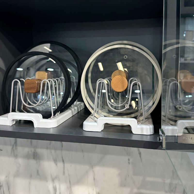 Fin Dolap Içi Tencere Kapak Tutucu-Beyaz - Primanova