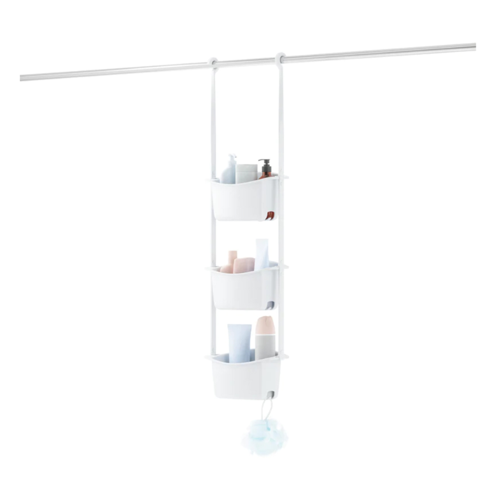 Flex 3 Raflı Beyaz Şampuanlık - Umbra
