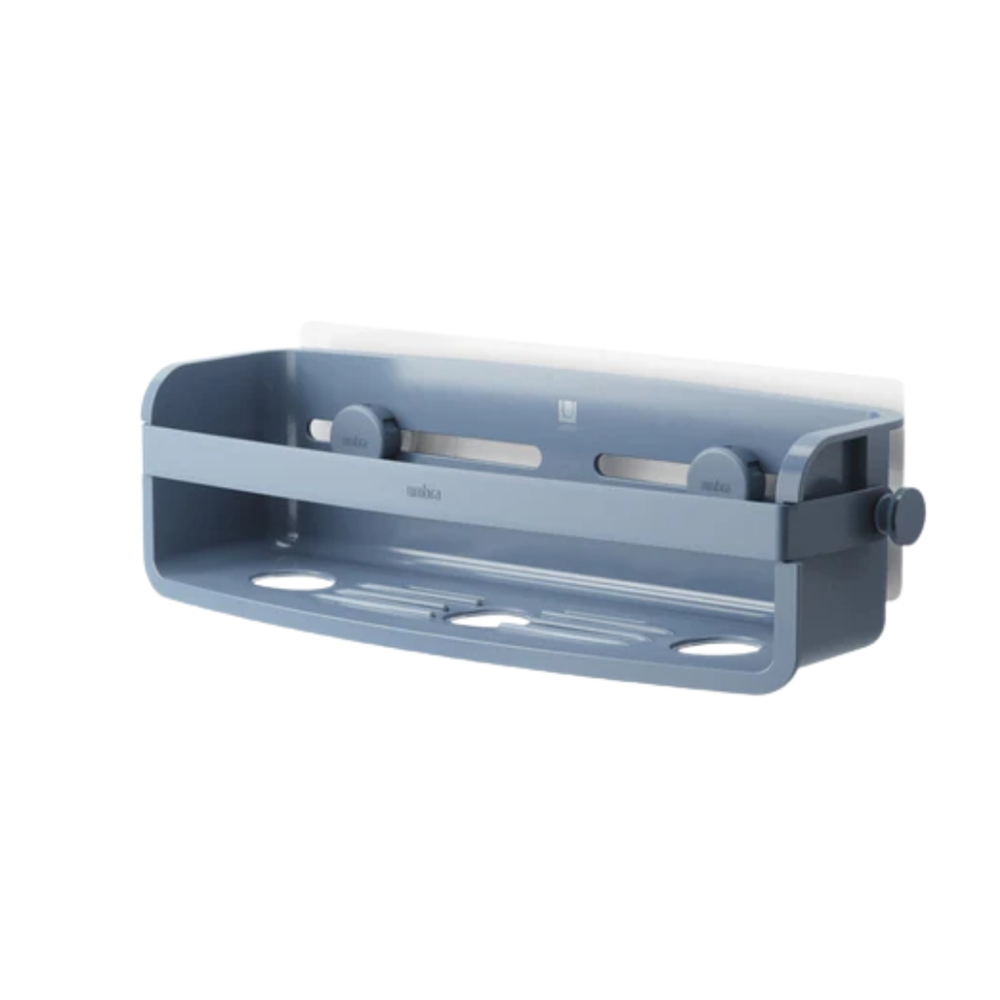 Flex Yapışkanlı Banyo Duş Rafı Gri Mavi 32.7 cm - Umbra
