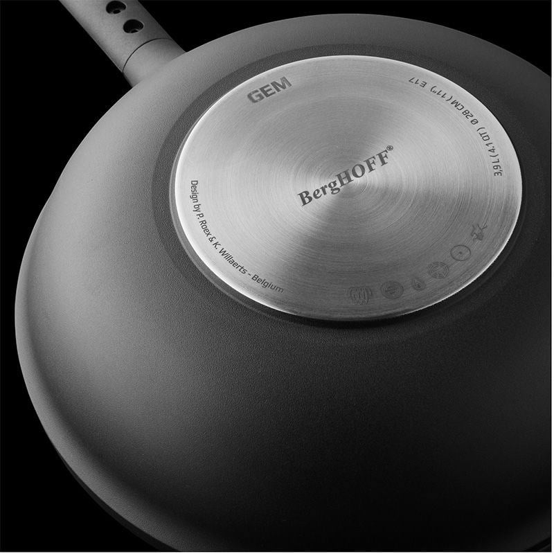 GEM 28 cm Döküm Kapaksız Wok Tava