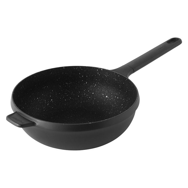 GEM 28 cm Döküm Kapaksız Wok Tava