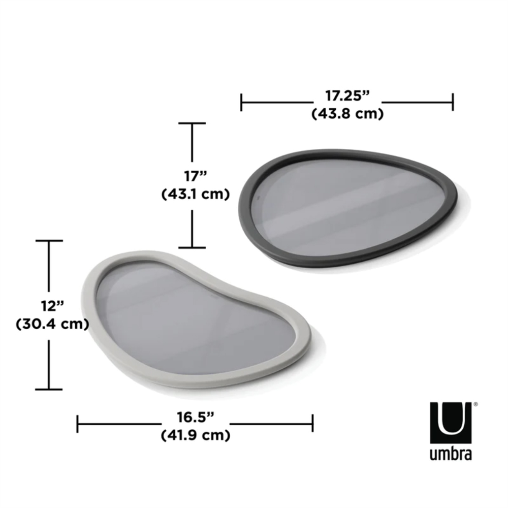Hub 2'Li Set Gri Tepsi - Umbra