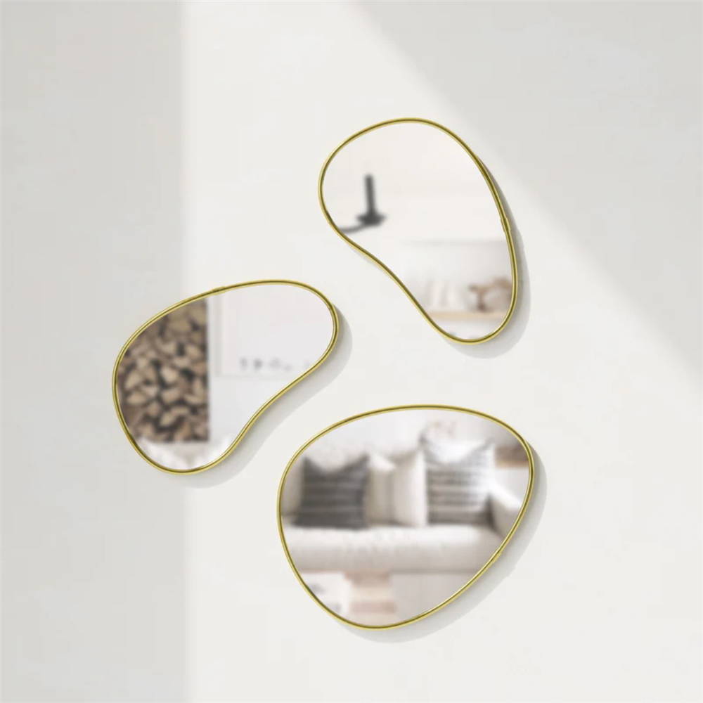 Hubba 3'Lü Set Gold Çerçeveli Ayna - Umbra